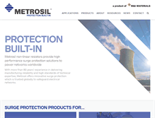 Tablet Screenshot of metrosil.com